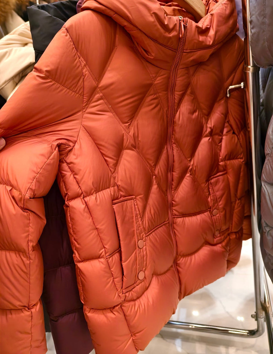 Women's puffer jacket assortment for boutique fall winter inventory planning