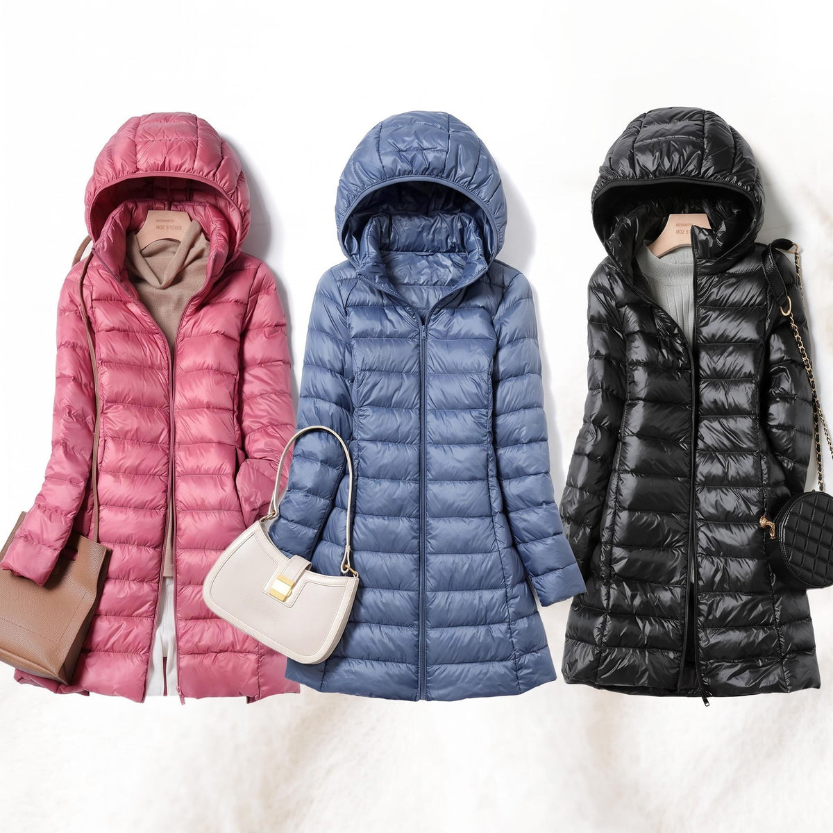 Women's Hooded Mid-Length Puffer Jacket | US Ready Stock Wholesale