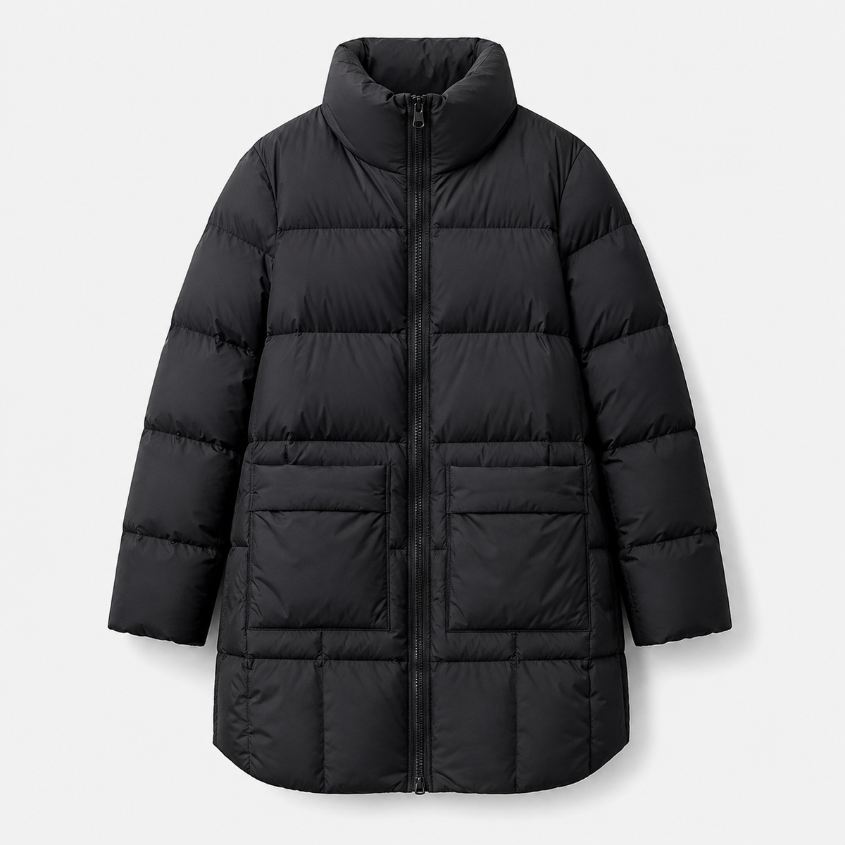 Women's beige diamond quilted puffer jacket for wholesale – image 3