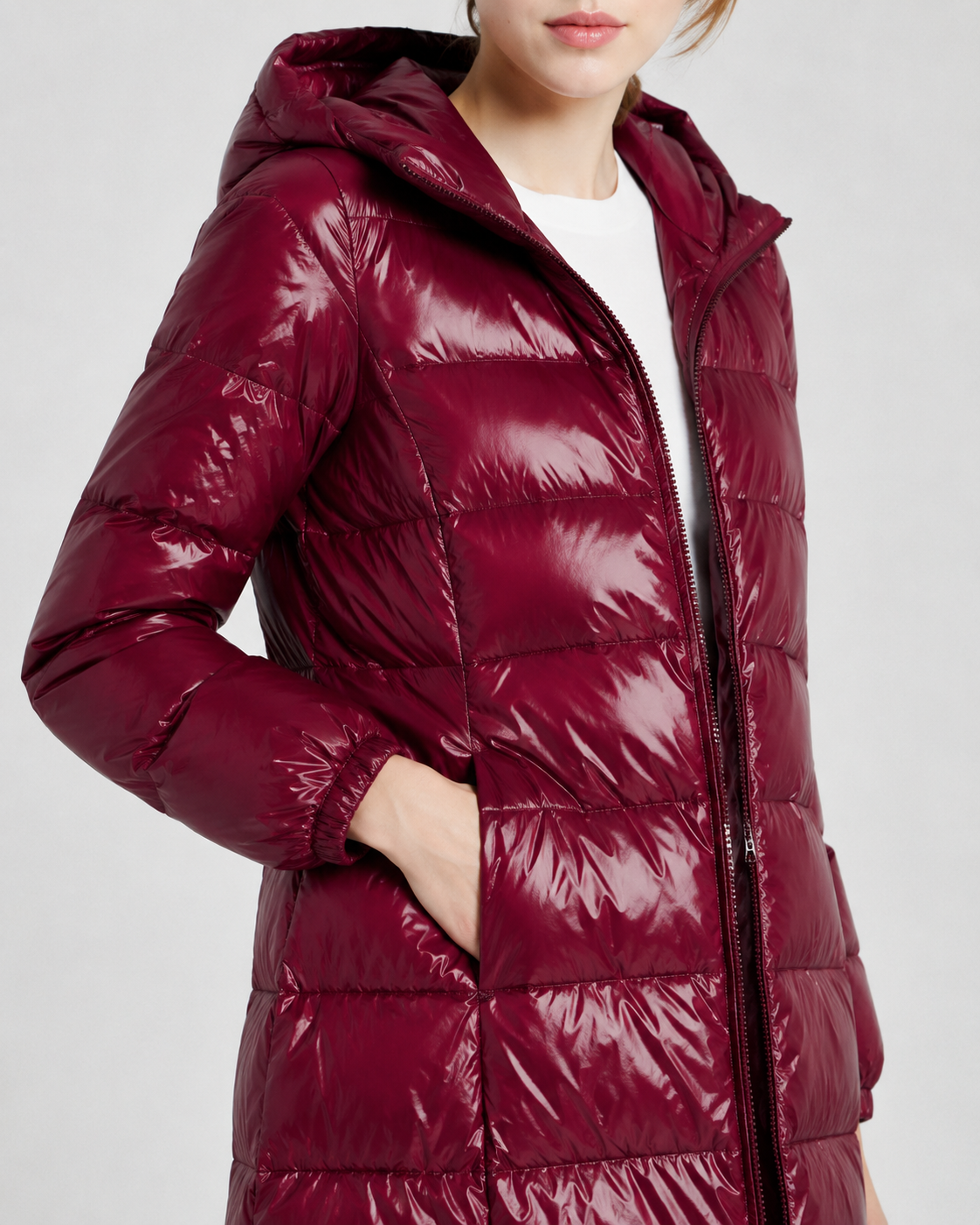Women's long puffer coat for wholesale winter outerwear – image 4