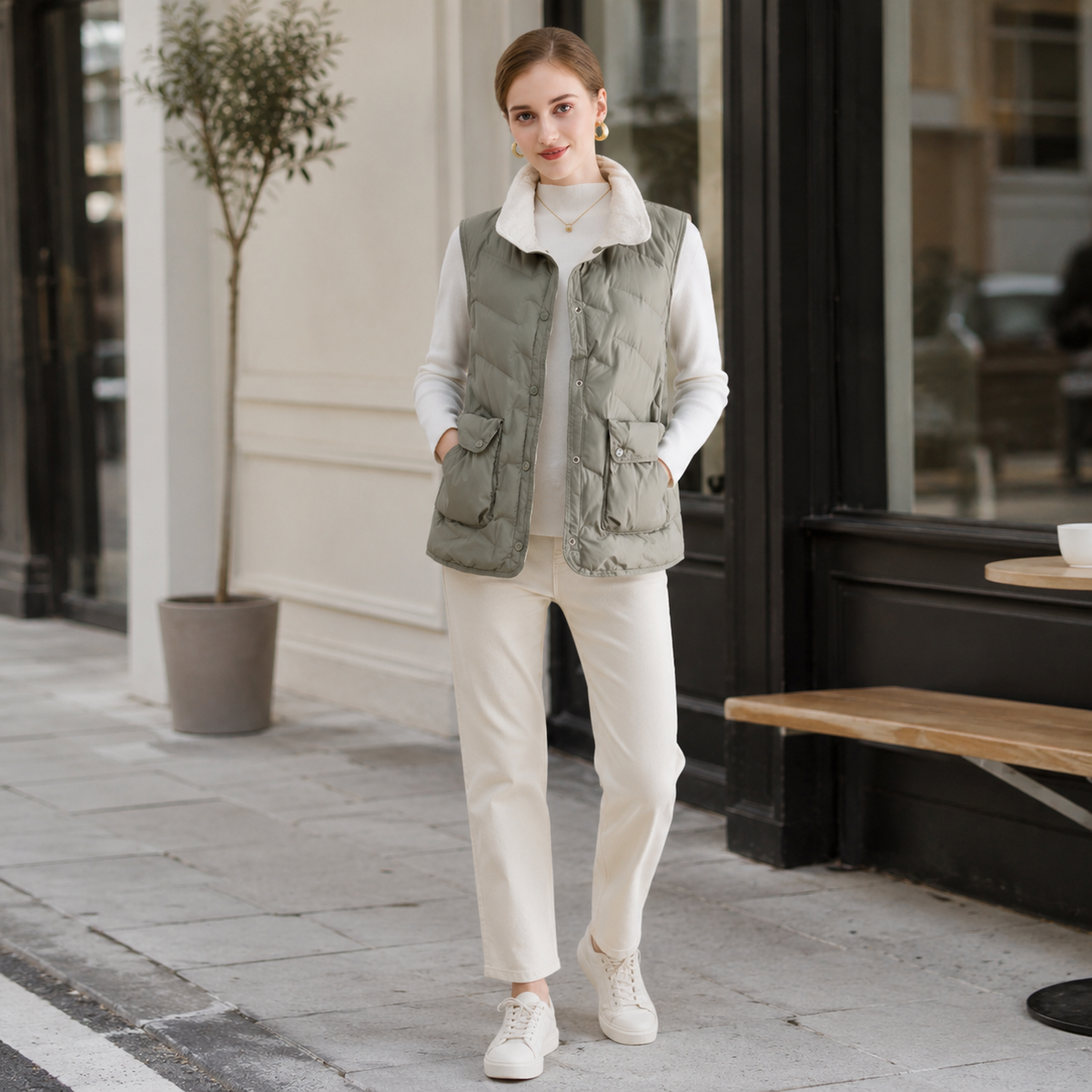 Women's Black Lightweight Puffer Jacket – Wholesale