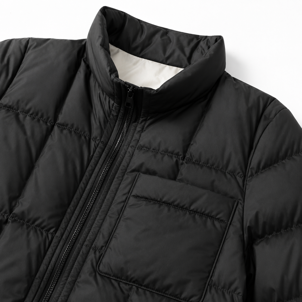 Women's Beige Diamond Quilted Puffer Jacket – Wholesale