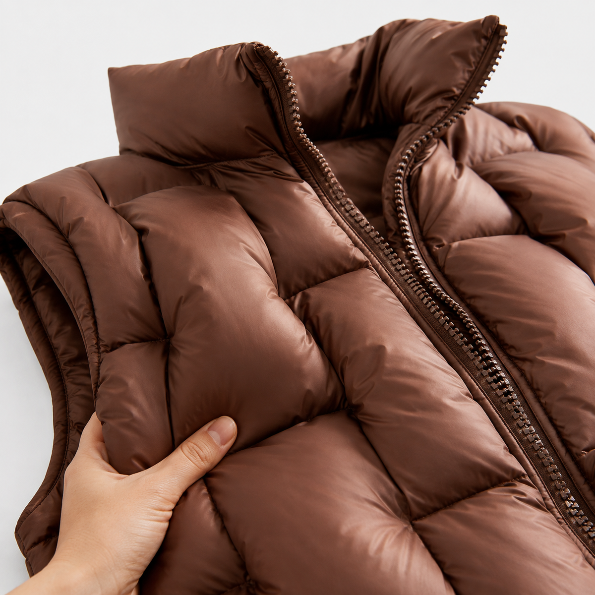 Women's Bright Green Short Puffer Vest – Wholesale