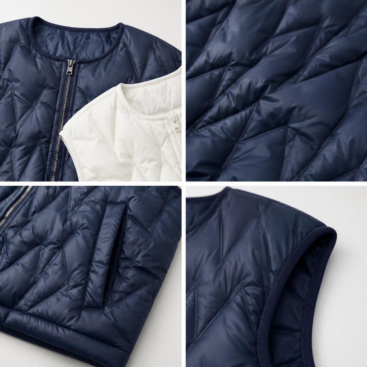 Women's Dark Brown Layered Quilted Jacket – Wholesale