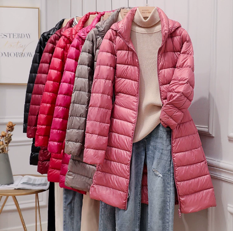 Women's Hooded Mid-Length Puffer Jacket | US Ready Stock Wholesale