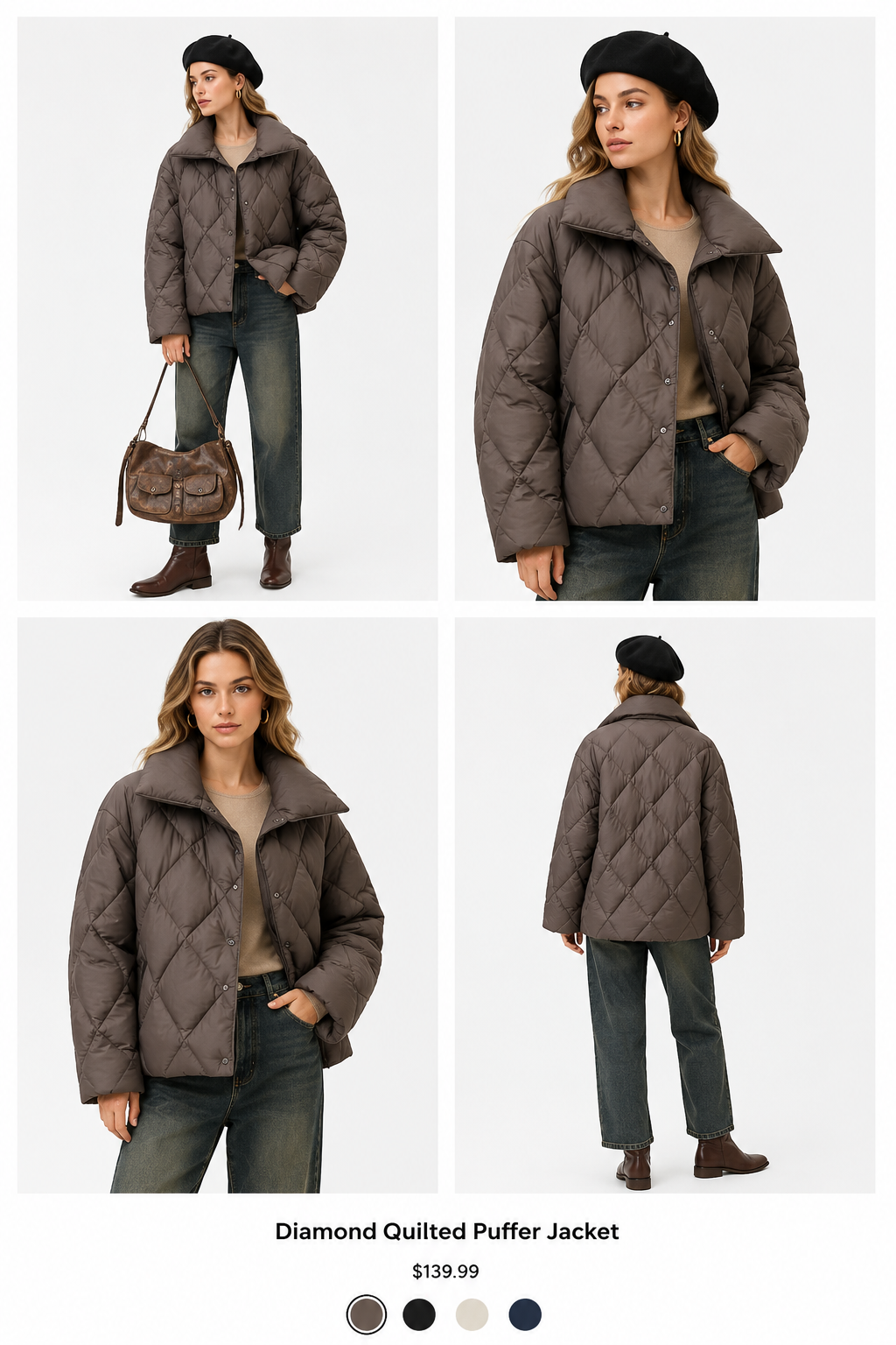 Women's Hooded Mid-Length Puffer Jacket | US Ready Stock Wholesale