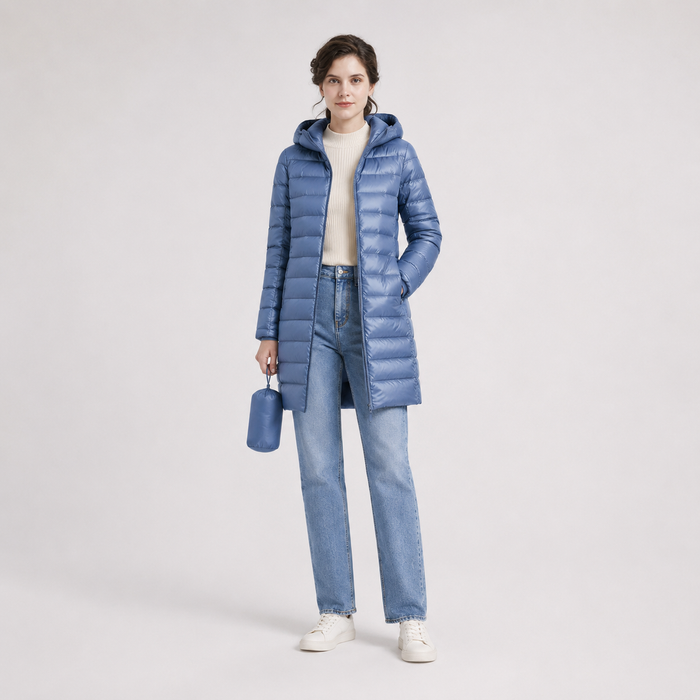 Women's Hooded Mid-Length Puffer Jacket | US Ready Stock Wholesale